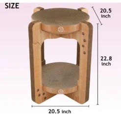 Necoichi Cozy Cat Scratcher Tower Toy -Wellness Sales 336322 PT4. AC SS1800 V1674730083