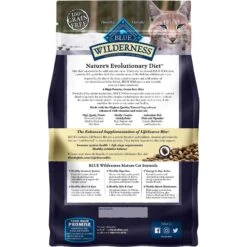 Blue Buffalo Wilderness High Protein Natural Grain-Free Chicken Mature Dry Cat Food & Blue Buffalo Wilderness Pate Variety Pack Duck, Chicken & Salmon Grain-Free Cat Canned Food -Wellness Sales 338653 PT2. AC SS1800 V1635897913