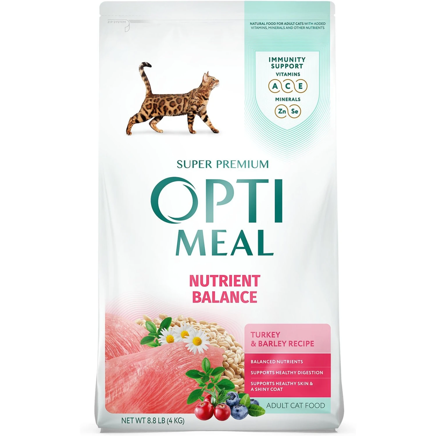 Optimeal Nutrient Balance Turkey & Barley Recipe Adult Dry Cat Food 1 Optimeal Nutrient Balance Turkey & Barley Recipe Adult Dry Cat Food