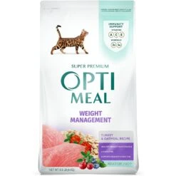 Optimeal Weight Management Turkey & Oatmeal Recipe Dry Cat Food
