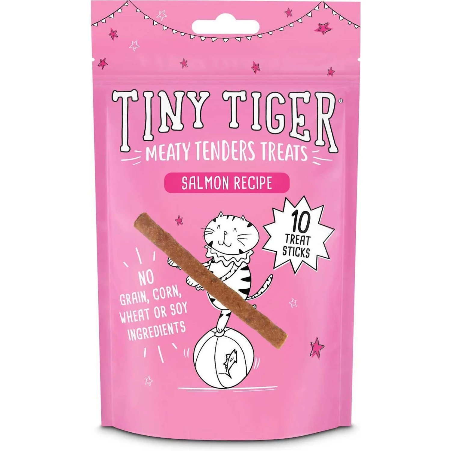 Tiny Tiger, Meaty Tenders Cat Treats, Salmon Recipe & Tiny Tiger, Natural Indoor Recipe Chicken Flavor Dry Cat Food 2 Tiny Tiger, Meaty Tenders Cat Treats, Salmon Recipe & Tiny Tiger, Natural Indoor Recipe Chicken Flavor Dry Cat Food - Image 2