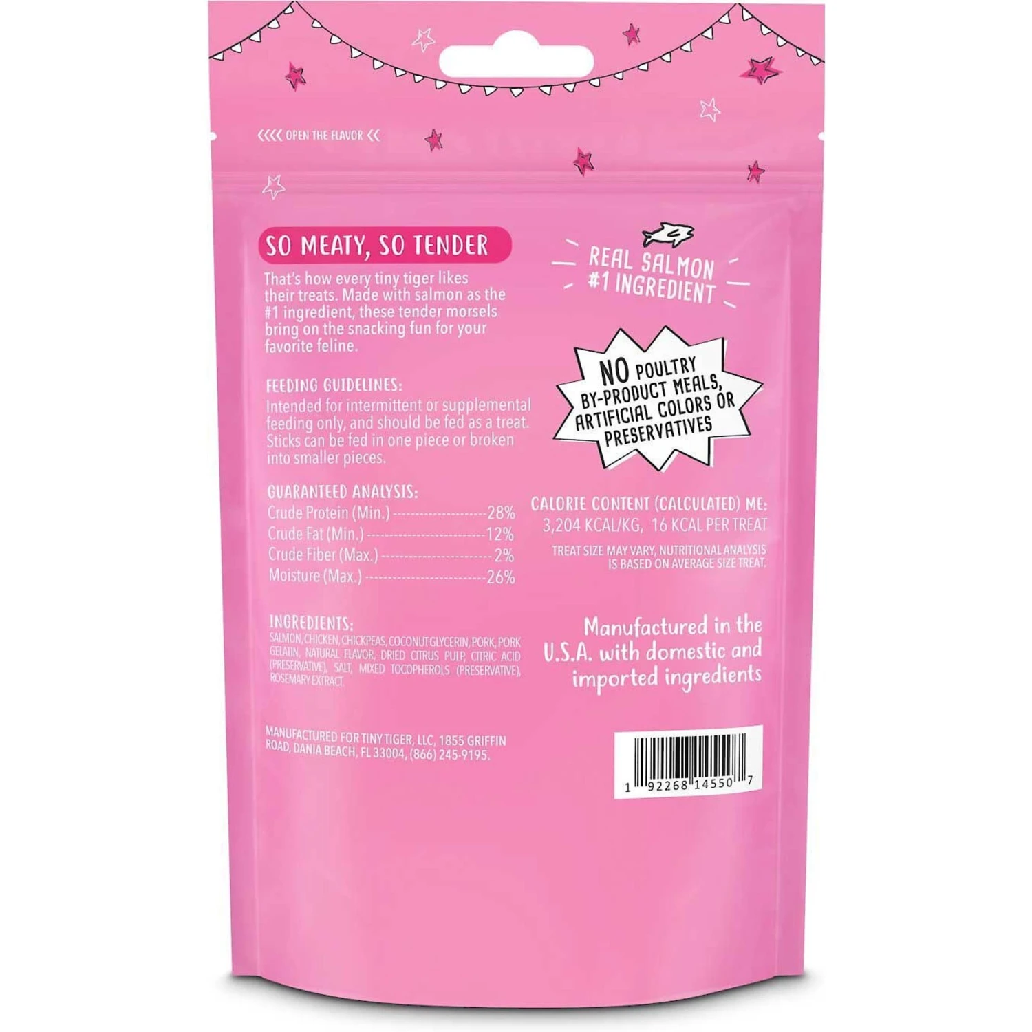 Tiny Tiger, Meaty Tenders Cat Treats, Salmon Recipe & Tiny Tiger, Natural Indoor Recipe Chicken Flavor Dry Cat Food 3 Tiny Tiger, Meaty Tenders Cat Treats, Salmon Recipe & Tiny Tiger, Natural Indoor Recipe Chicken Flavor Dry Cat Food - Image 3