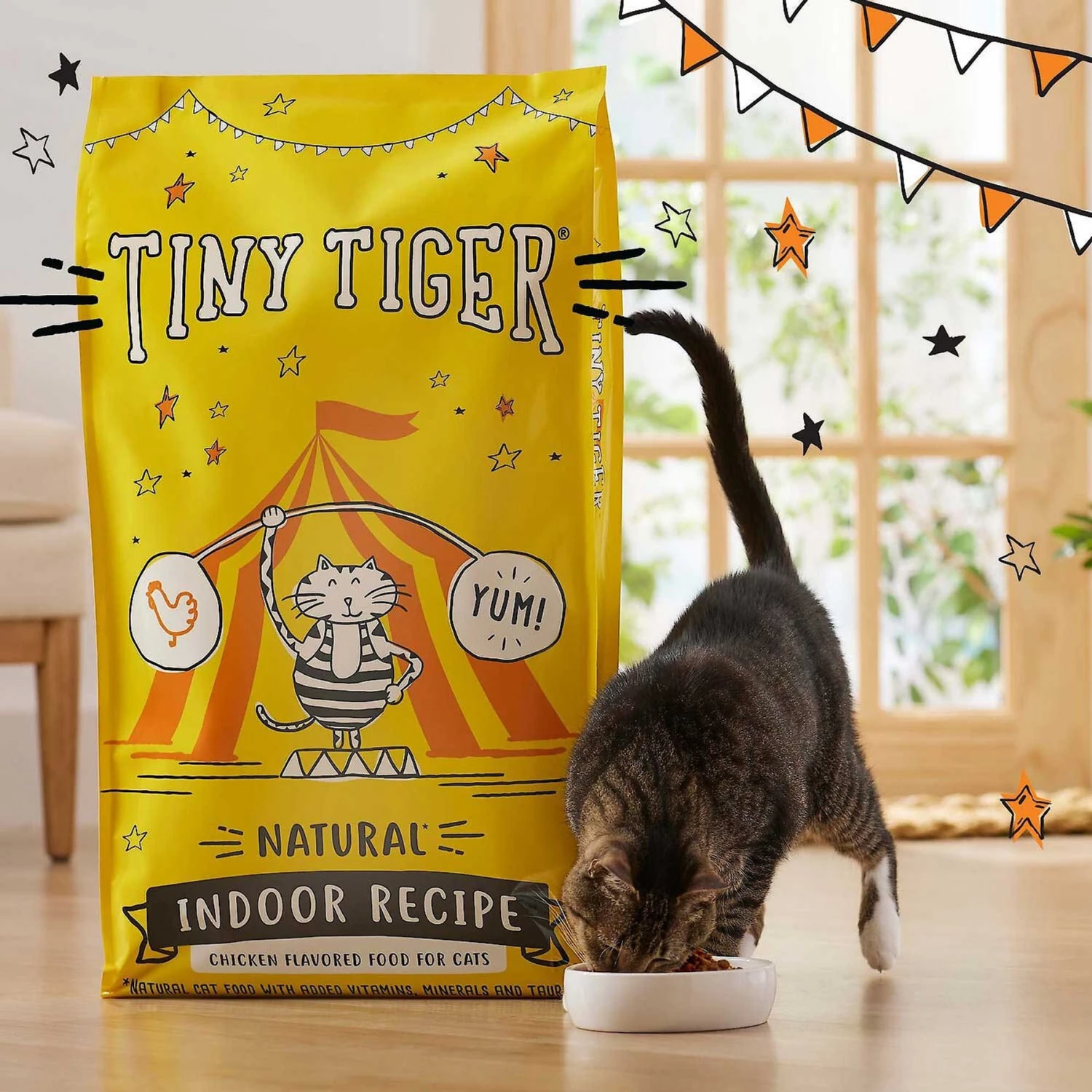 Tiny Tiger, Meaty Tenders Cat Treats, Salmon Recipe & Tiny Tiger, Natural Indoor Recipe Chicken Flavor Dry Cat Food 8 Tiny Tiger, Meaty Tenders Cat Treats, Salmon Recipe & Tiny Tiger, Natural Indoor Recipe Chicken Flavor Dry Cat Food - Image 8