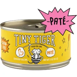 Tiny Tiger, Natural Indoor Recipe Chicken Flavor Dry Cat Food & Tiny Tiger Pate Chicken Recipe Grain-Free Canned Cat Food 14 Tiny Tiger, Natural Indoor Recipe Chicken Flavor Dry Cat Food & Tiny Tiger Pate Chicken Recipe Grain-Free Canned Cat Food -Wellness Sales 347716 PT5. AC SS1800 V1639527693