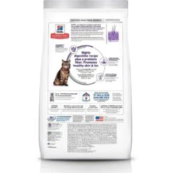 Hill's Science Diet Adult Sensitive Stomach & Sensitive Skin Chicken & Rice Recipe Dry Cat Food & Hill's Science Diet Adult Urinary Hairball Control Savory Chicken Entree Canned Cat Food -Wellness Sales 353412 PT2. AC SS1800 V1639528348