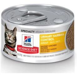 Hill's Science Diet Adult Sensitive Stomach & Sensitive Skin Chicken & Rice Recipe Dry Cat Food & Hill's Science Diet Adult Urinary Hairball Control Savory Chicken Entree Canned Cat Food -Wellness Sales 353412 PT5. AC SS1800 V1693256129