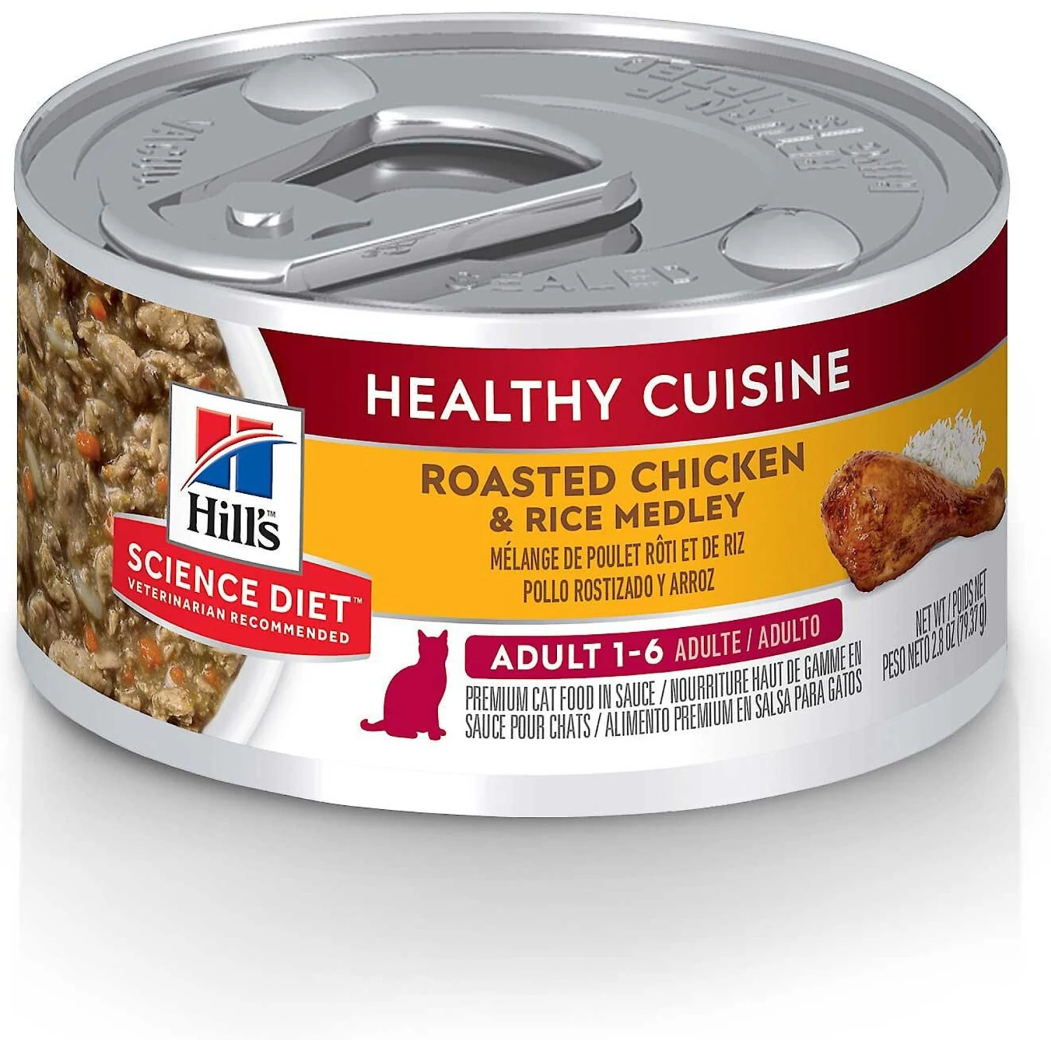 Hill's Science Diet Adult Indoor Chicken Recipe Dry Cat Food & Hill's Science Diet Adult Healthy Cuisine Roasted Chicken & Rice Medley Canned Cat Food 6 Hill's Science Diet Adult Indoor Chicken Recipe Dry Cat Food & Hill's Science Diet Adult Healthy Cuisine Roasted Chicken & Rice Medley Canned Cat Food - Image 6