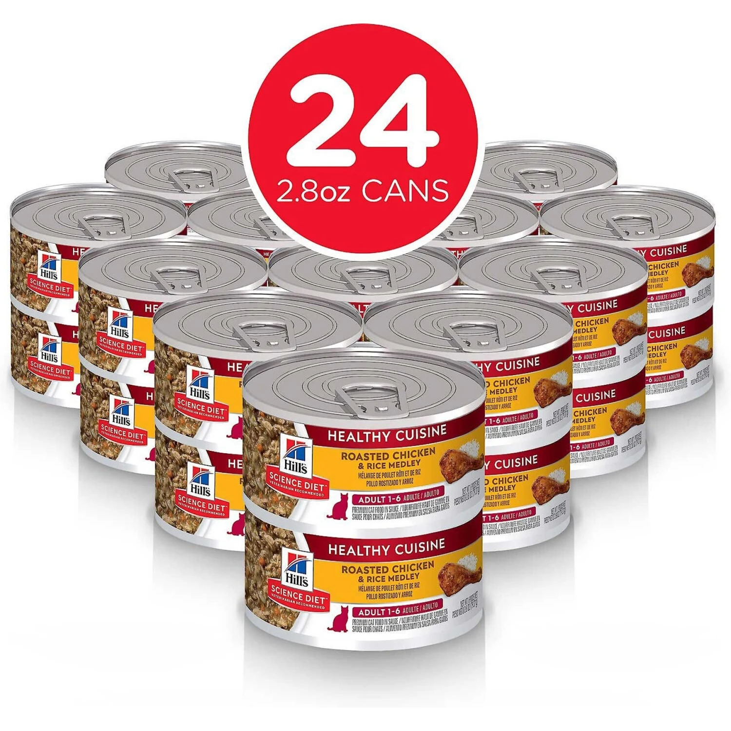Hill's Science Diet Adult Indoor Chicken Recipe Dry Cat Food & Hill's Science Diet Adult Healthy Cuisine Roasted Chicken & Rice Medley Canned Cat Food 7 Hill's Science Diet Adult Indoor Chicken Recipe Dry Cat Food & Hill's Science Diet Adult Healthy Cuisine Roasted Chicken & Rice Medley Canned Cat Food - Image 7