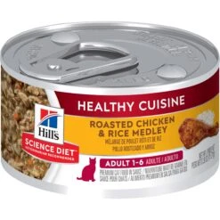 Hill's Science Diet Adult Urinary Hairball Control Dry Cat Food & Hill's Science Diet Adult Healthy Cuisine Roasted Chicken & Rice Medley Canned Cat Food -Wellness Sales 353421 PT5. AC SS1800 V1693256129