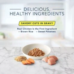 Blue Buffalo Tastefuls Savory Singles Chicken Entrée Cuts In Gravy Adult Cat Food, 2.6-oz Cup, Case Of 24 -Wellness Sales 354421 PT5. AC SS1800 V1642027057