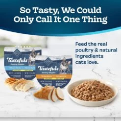 Blue Buffalo Tastefuls Savory Singles Chicken & Turkey Entrée Cat Food, 2.6-oz Cup, 24 Count 10 Blue Buffalo Tastefuls Savory Singles Chicken & Turkey Entrée Cat Food, 2.6-oz Cup, 24 Count -Wellness Sales 357153 PT3. AC SS1800 V1641339455