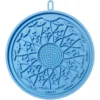 Frisco Non-skid Flower Silicone Dog & Cat Lick Mat, Blue