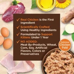 Wellness CORE Tiny Tasters Kitten Chicken Grain-Free Pate Wet Cat Food, 1.75-oz Pouch, Case Of 12 -Wellness Sales 363903 PT3. AC SS1800 V1695841330