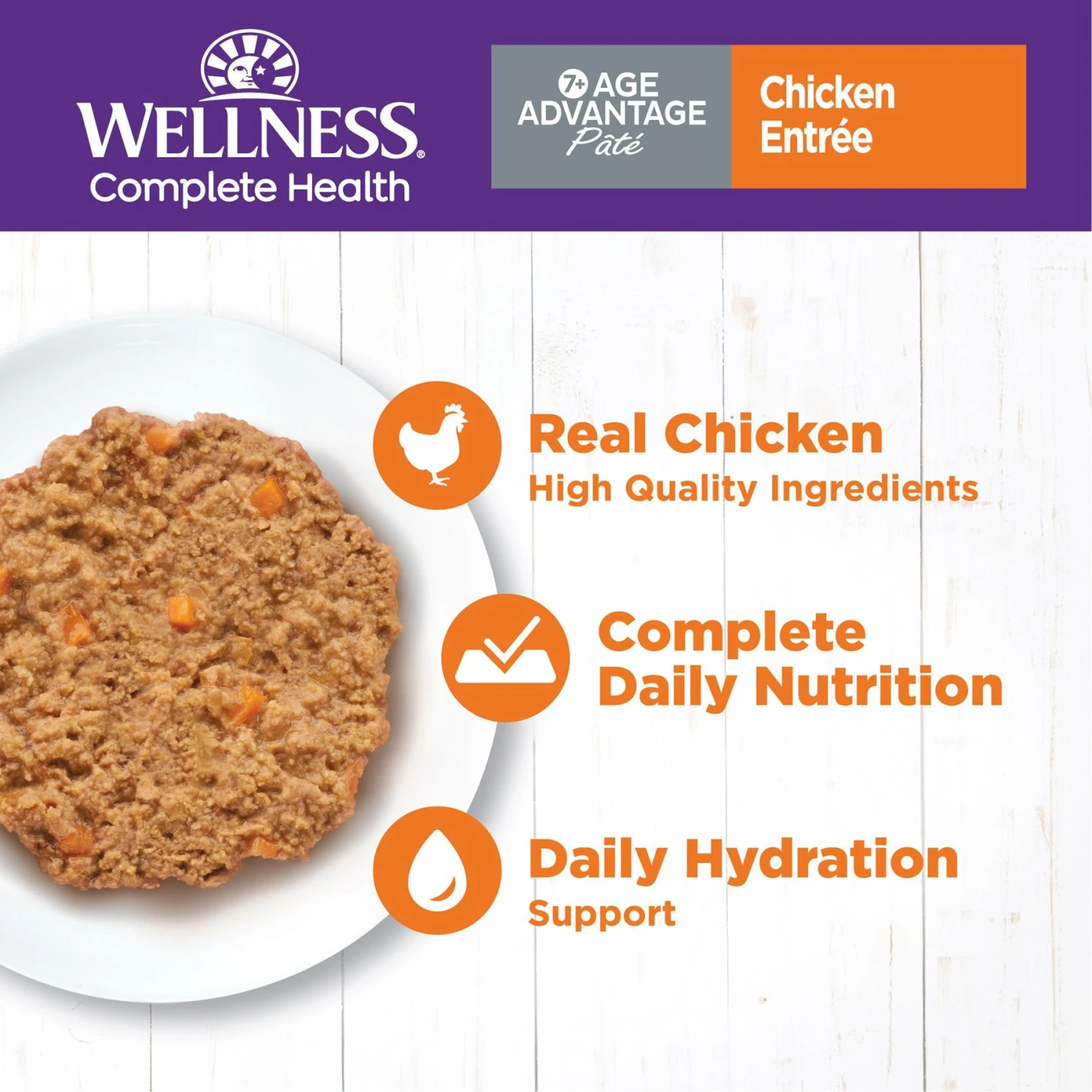 Wellness Complete Health Age Advantage Chicken Pate Wet Cat Food 3 Wellness Complete Health Age Advantage Chicken Pate Wet Cat Food - Image 3