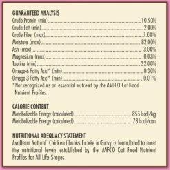 AvoDerm Natural Grain-Free Chicken Chunks Entree In Gravy Canned Cat Food 10 AvoDerm Natural Grain-Free Chicken Chunks Entree In Gravy Canned Cat Food -Wellness Sales 46684 PT5. AC SS1800 V1599091262