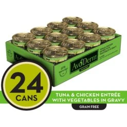 AvoDerm Natural Grain-Free Tuna & Chicken Entree With Vegetables Canned Cat Food -Wellness Sales 46692 PT8. AC SS1800 V1603310787