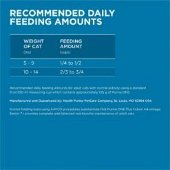 Purina ONE Indoor Advantage Senior 7+ High Protein Natural Dry Cat Food 17 Purina ONE Indoor Advantage Senior 7+ High Protein Natural Dry Cat Food -Wellness Sales 48658 PT8. AC SS1800 V1674845294