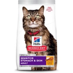 Hill's Science Diet Adult Sensitive Stomach & Sensitive Skin Chicken & Rice Recipe Dry Cat Food