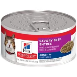 Hill's Science Diet Adult 7+ Savory Beef Entree Canned Cat Food