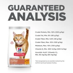 Hill's Science Diet Adult Hairball Control Light Dry Cat Food -Wellness Sales 48950 PT8. AC SS1800 V1598142081