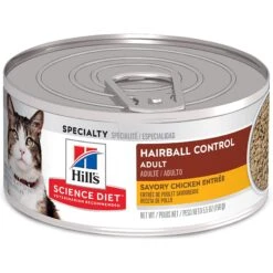 Hill's Science Diet Adult Hairball Control Savory Chicken Entree Canned Cat Food