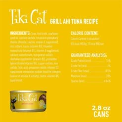 Tiki Cat Grill Ahi Tuna Grain-Free Canned Cat Food -Wellness Sales 49113 PT2. AC SS1800 V1703699796