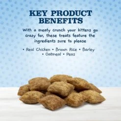 Blue Buffalo Baby Blue Healthy Growth Formula Natural Chicken & Brown Rice Recipe Kitten Dry Food & Blue Buffalo Baby Blue Savory Chicken Kitten Treats, 2-oz Bag -Wellness Sales 501894 PT7. AC SS1800 V1648506741