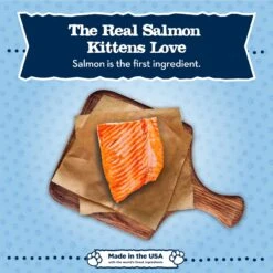Blue Buffalo Baby Blue Healthy Growth Formula Grain-Free High Protein Salmon Recipe Kitten Wet Food, 3-oz Cans, Case Of 24 -Wellness Sales 502278 PT2. AC SS1800 V1647639110