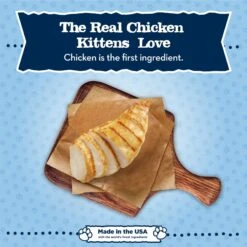 Blue Buffalo Baby Blue Healthy Growth Formula Grain-Free High Protein Chicken Recipe Kitten Wet Food, 3-oz Cans, Case Of 24 -Wellness Sales 502302 PT2. AC SS1800 V1647639752