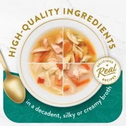 Applaws Adult Complete Whitefish Recipe With Country Vegetables Grain-Free Dry Cat Food & Fancy Feast Classic Collection Broths Variety Pack Complement Wet Cat Food -Wellness Sales 502986 PT4. AC SS1800 V1696265762