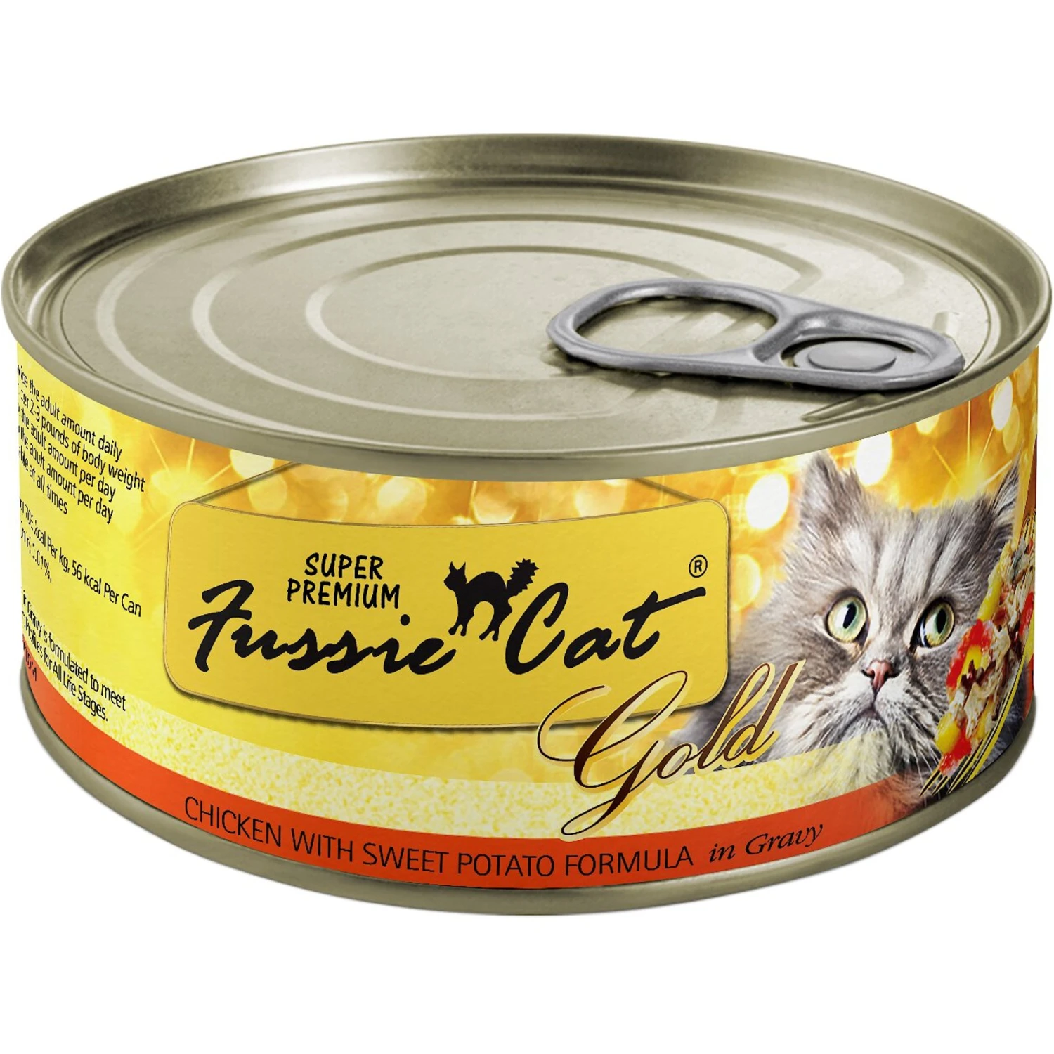 Fussie Cat Super Premium Chicken With Sweet Potato Formula In Gravy Canned Cat Food 1 Fussie Cat Super Premium Chicken With Sweet Potato Formula In Gravy Canned Cat Food