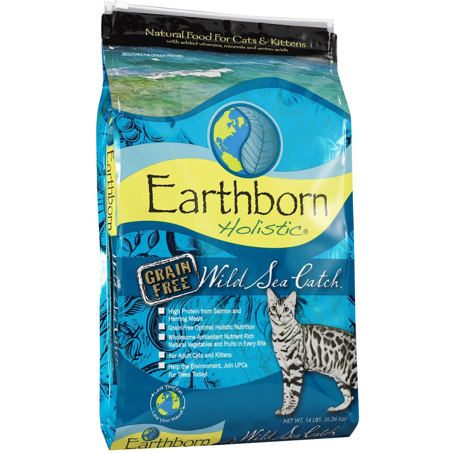 Earthborn Holistic Wild Sea Catch Grain-Free Natural Dry Cat & Kitten Food 1 Earthborn Holistic Wild Sea Catch Grain-Free Natural Dry Cat & Kitten Food