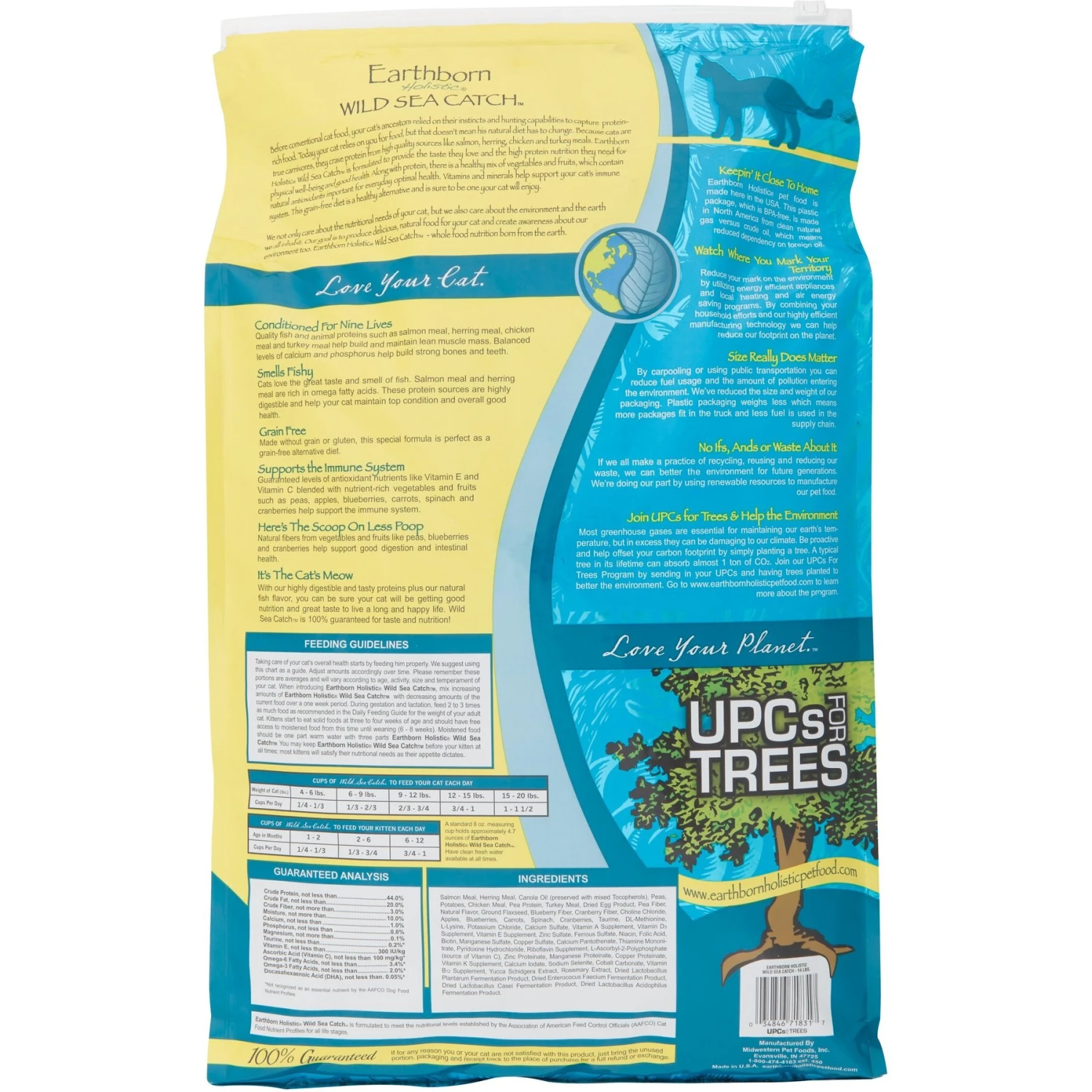 Earthborn Holistic Wild Sea Catch Grain-Free Natural Dry Cat & Kitten Food 2 Earthborn Holistic Wild Sea Catch Grain-Free Natural Dry Cat & Kitten Food - Image 2