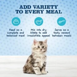Blue Buffalo Baby Blue Healthy Growth Formula Natural Chicken & Brown Rice Recipe Kitten Dry Food & Blue Buffalo Baby Blue Healthy Growth Formula Natural Multi-Pack Chicken Recipe Kitten Wet Food, 3-oz Cans, 6 Count -Wellness Sales 515054 PT4. AC SS1800 V1649349231