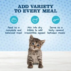 Blue Buffalo Baby Blue Healthy Growth Formula Grain-Free High Protein Variety Pack Kitten Wet Food, 3-oz Can, Case Of 6 & Dr. Elsey's Kitten Attract Clumping Clay Cat Litter -Wellness Sales 515094 PT4. AC SS1800 V1700888098