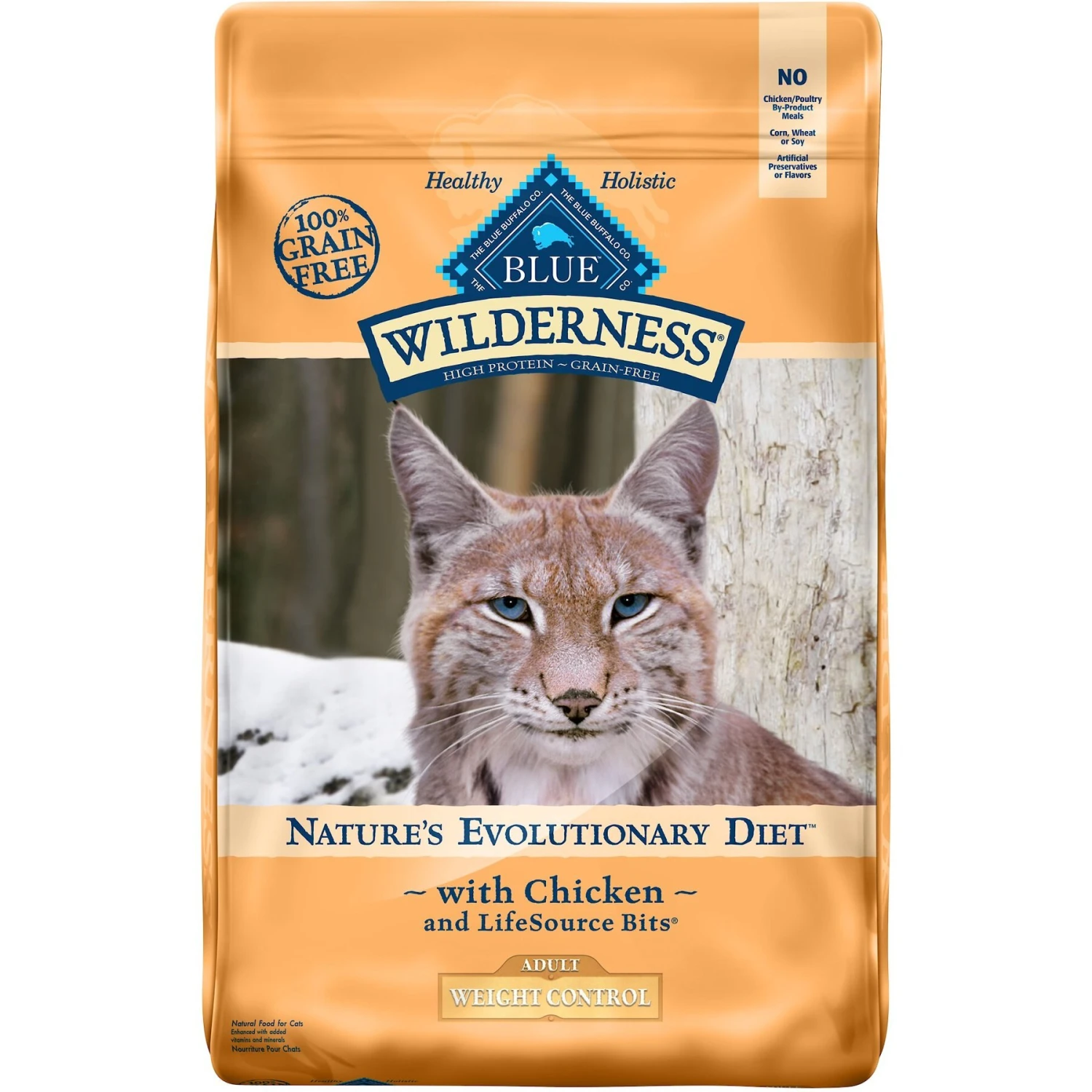 Blue Buffalo Wilderness Weight Control Chicken Recipe Grain-Free Dry Cat Food 1 Blue Buffalo Wilderness Weight Control Chicken Recipe Grain-Free Dry Cat Food