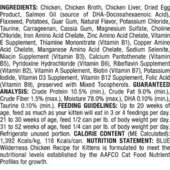 Blue Buffalo Wilderness Kitten Chicken Grain-Free Canned Cat Food -Wellness Sales 51560 PT2. AC SS1800 V1646784986