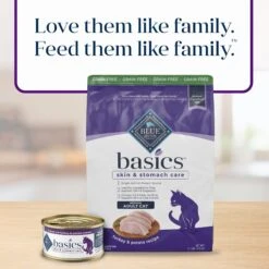 Blue Buffalo Basics Skin & Stomach Care Grain-Free Turkey & Potato Recipe Indoor Adult Dry Cat Food -Wellness Sales 51727 PT8. AC SS1800 V1646261787