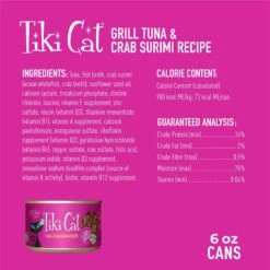 Tiki Cat Grill Tuna In Crab Surimi Grain-Free Canned Cat Food -Wellness Sales 52571 PT2. AC SS1800 V1703699802