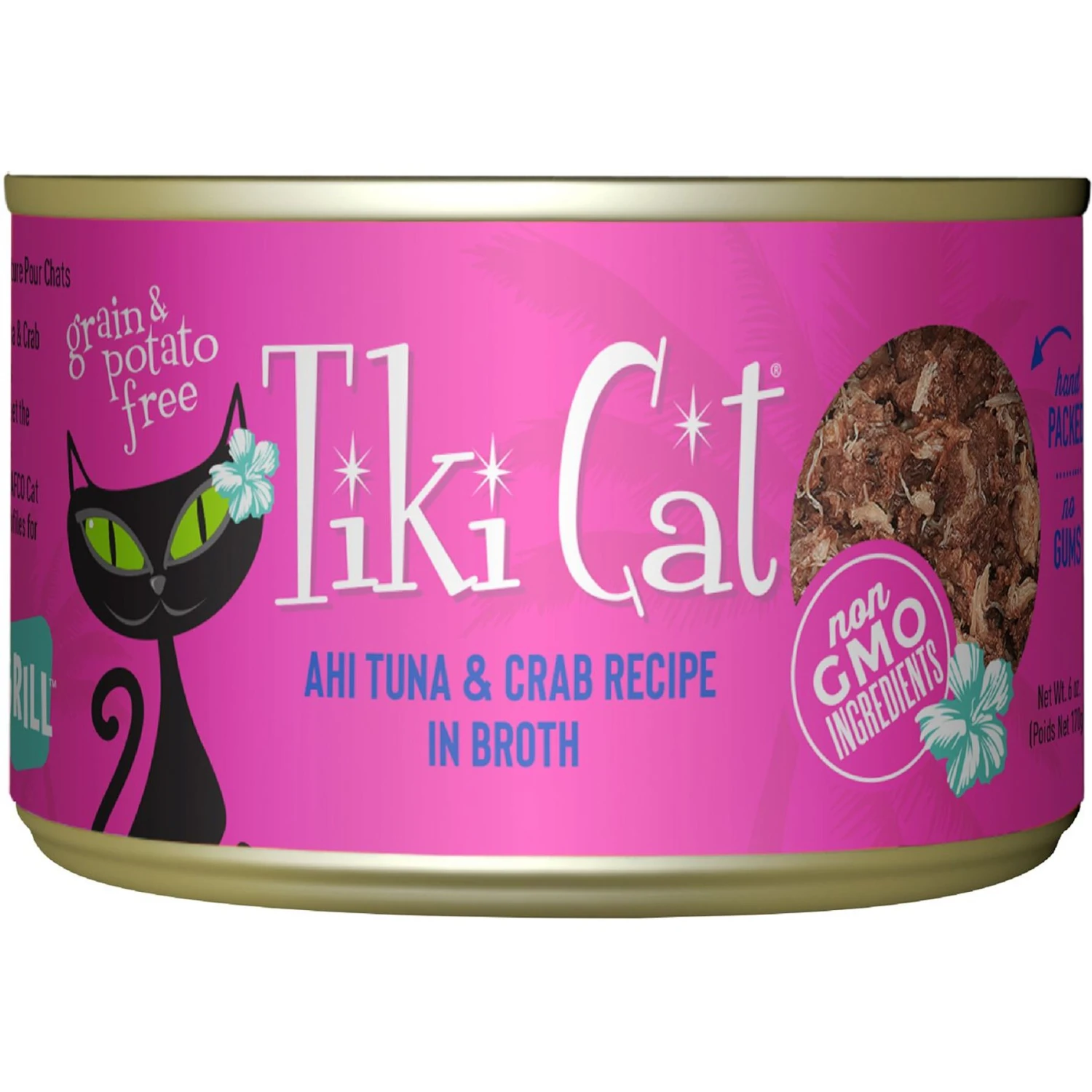 Tiki Cat Grill Ahi Tuna With Crab In Tuna Broth Grain-Free Canned Cat Food 1 Tiki Cat Grill Ahi Tuna With Crab In Tuna Broth Grain-Free Canned Cat Food
