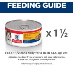 Hill's Science Diet Adult 7+ Tender Chicken Dinner Canned Cat Food -Wellness Sales 52767 PT6. AC SS1800 V1598151371