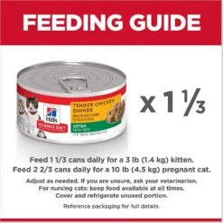 Hill's Science Diet Kitten Tender Chicken Dinner Canned Cat Food -Wellness Sales 52774 PT7. AC SS1800 V1598157368