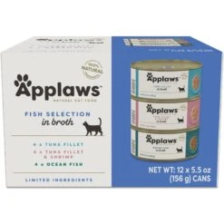 Applaws Fish Selection In Broth Variety Pack Wet Cat Food