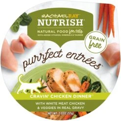 Rachael Ray Nutrish Purrfect Entrees Grain-Free Cravin' Chicken Dinner With White Meat Chicken & Veggies In Real Gravy Wet Cat Food