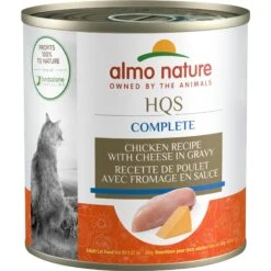 Almo Nature HQS Complete Chicken Recipe With Cheese In Gravy Cat Wet Food, 9.87-oz Can, Case Of 12