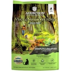 Addiction Viva La Venison Entree Complete & Balanced Immune Boost Grain-Free Dry Cat Food