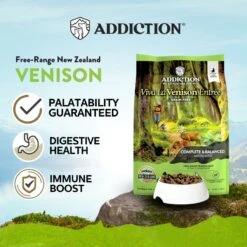 Addiction Viva La Venison Entree Complete & Balanced Immune Boost Grain-Free Dry Cat Food 10 Addiction Viva La Venison Entree Complete & Balanced Immune Boost Grain-Free Dry Cat Food -Wellness Sales 60092 PT2. AC SS1800 V1696265652