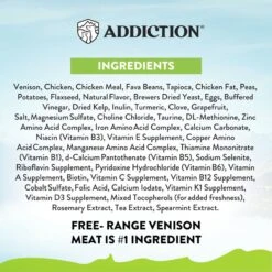 Addiction Viva La Venison Entree Complete & Balanced Immune Boost Grain-Free Dry Cat Food 13 Addiction Viva La Venison Entree Complete & Balanced Immune Boost Grain-Free Dry Cat Food -Wellness Sales 60092 PT5. AC SS1800 V1696264368