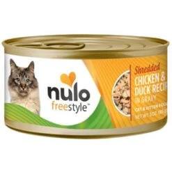 Nulo Freestyle Minced Salmon & Turkey In Gravy Grain-Free Canned Cat & Kitten Food & Nulo Freestyle Shredded Chicken & Duck In Gravy Grain-Free Canned Cat Food -Wellness Sales 607766 PT5. AC SS1800 V1660843284