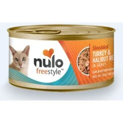 Nulo Freestyle Minced Beef & Mackerel In Gravy Grain-Free Canned Cat Food & Nulo Freestyle Shredded Turkey & Halibut In Gravy Grain-Free Canned Cat Food -Wellness Sales 607814 PT5. AC SS1800 V1660843612